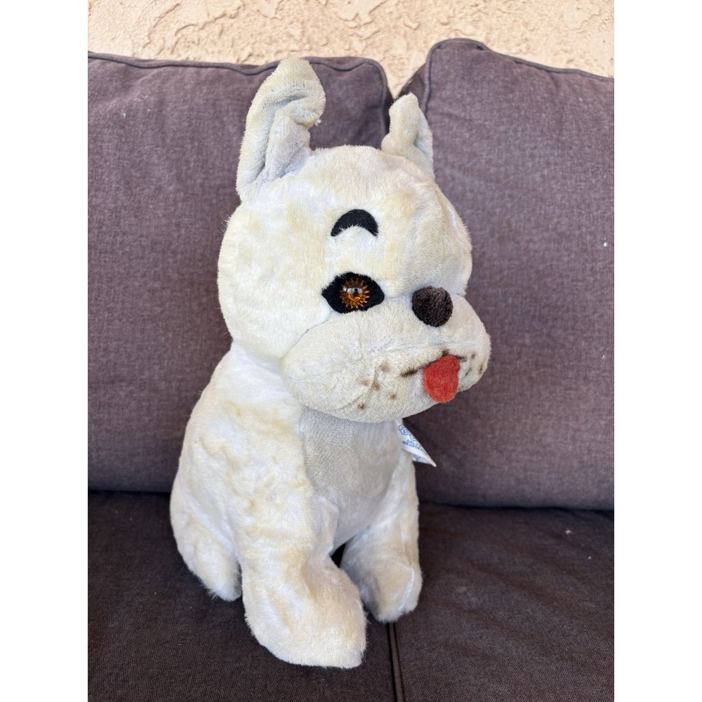 Vtg 1960s Knickerbocker Bulldog Frenchie  Plush Dog Animals Of Distinction 14"
